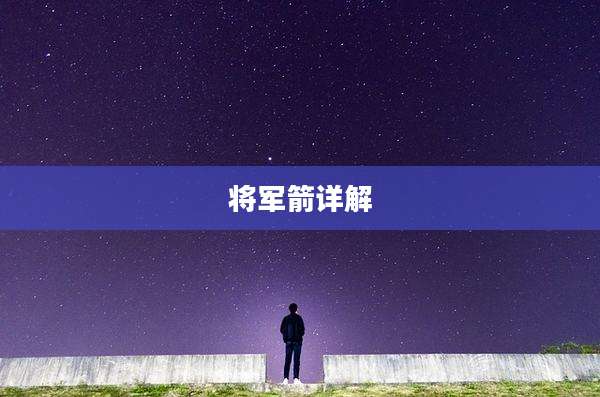 将军箭详解