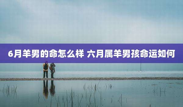 6月羊男的命怎么样 六月属羊男孩命运如何