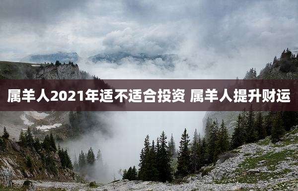 属羊人2021年适不适合投资 属羊人提升财运