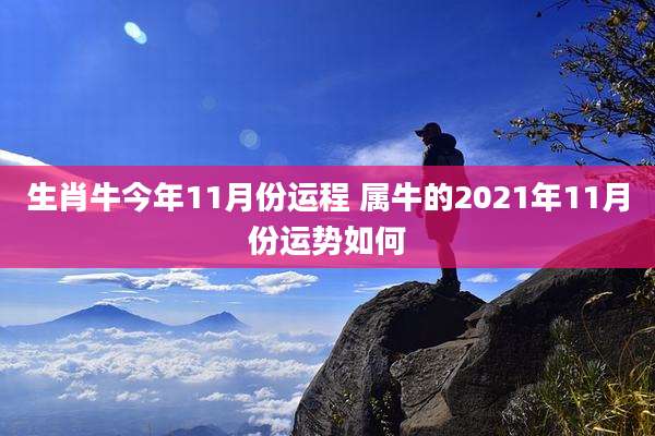 生肖牛今年11月份运程 属牛的2021年11月份运势如何