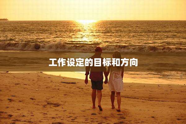 工作设定的目标和方向