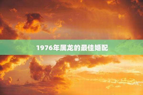 1976年属龙的最佳婚配