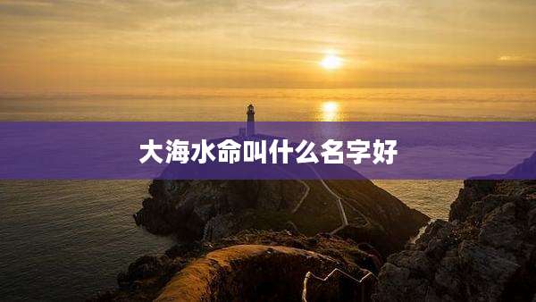大海水命叫什么名字好