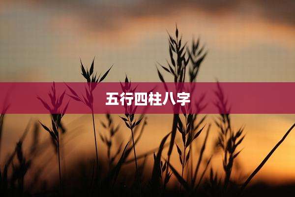 五行四柱八字