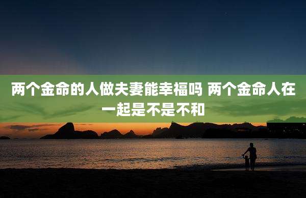 两个金命的人做夫妻能幸福吗 两个金命人在一起是不是不和
