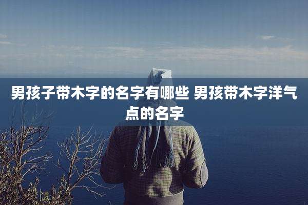 男孩子带木字的名字有哪些 男孩带木字洋气点的名字