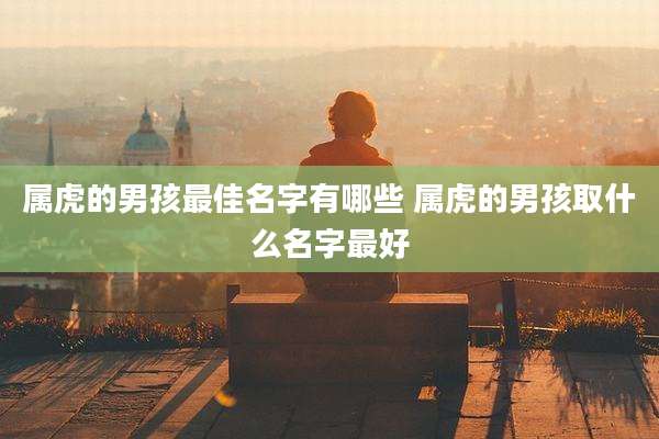 属虎的男孩最佳名字有哪些 属虎的男孩取什么名字最好