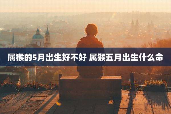 属猴的5月出生好不好 属猴五月出生什么命