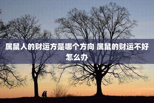 属鼠人的财运方是哪个方向 属鼠的财运不好怎么办