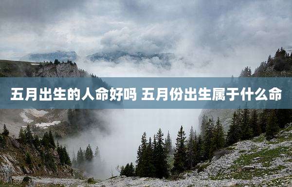 五月出生的人命好吗 五月份出生属于什么命