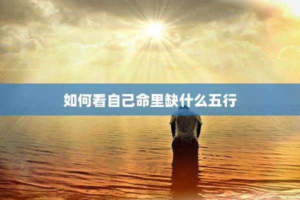 如何看自己命里缺什么五行