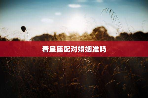 看星座配对婚姻准吗