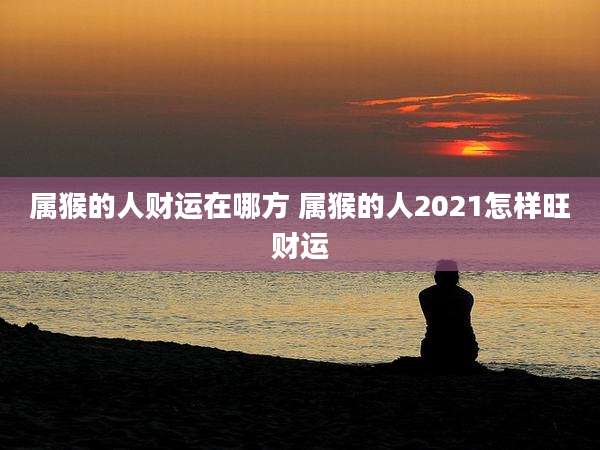 属猴的人财运在哪方 属猴的人2021怎样旺财运