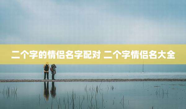 二个字的情侣名字配对 二个字情侣名大全