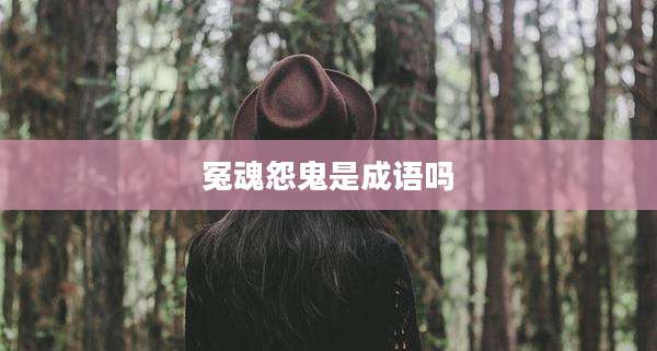 冤魂怨鬼是成语吗