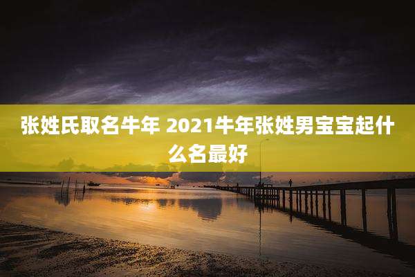 张姓氏取名牛年 2021牛年张姓男宝宝起什么名最好