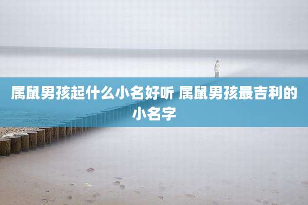 属鼠男孩起什么小名好听 属鼠男孩最吉利的小名字