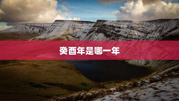癸酉年是哪一年
