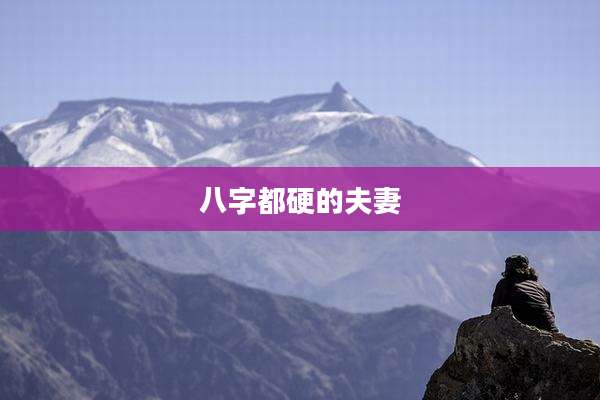 八字都硬的夫妻