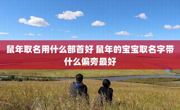 鼠年取名用什么部首好 鼠年的宝宝取名字带什么偏旁最好