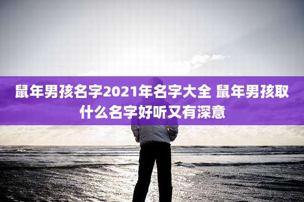 鼠年男孩名字2021年名字大全 鼠年男孩取什么名字好听又有深意