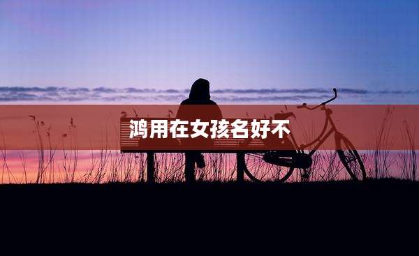 鸿用在女孩名好不