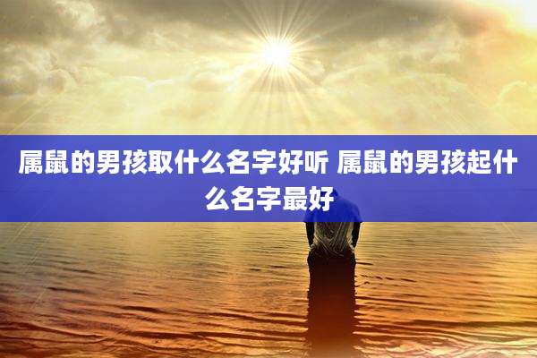 属鼠的男孩取什么名字好听 属鼠的男孩起什么名字最好