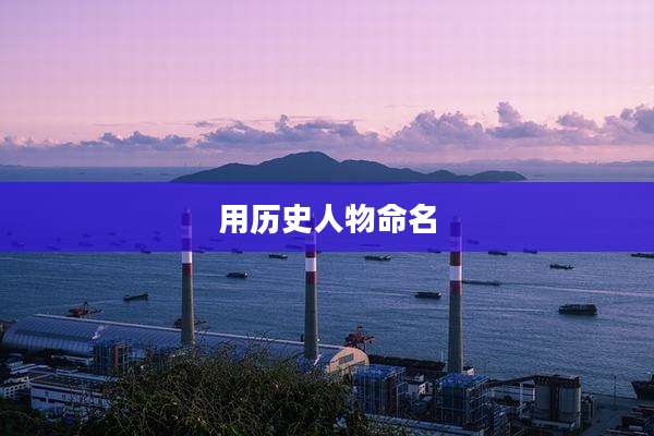 用历史人物命名