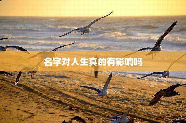 名字对人生真的有影响吗