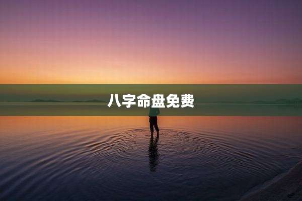 八字命盘免费