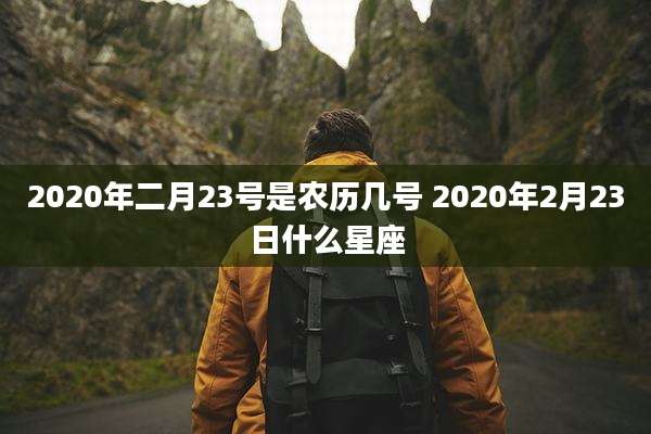 2020年二月23号是农历几号 2020年2月23日什么星座