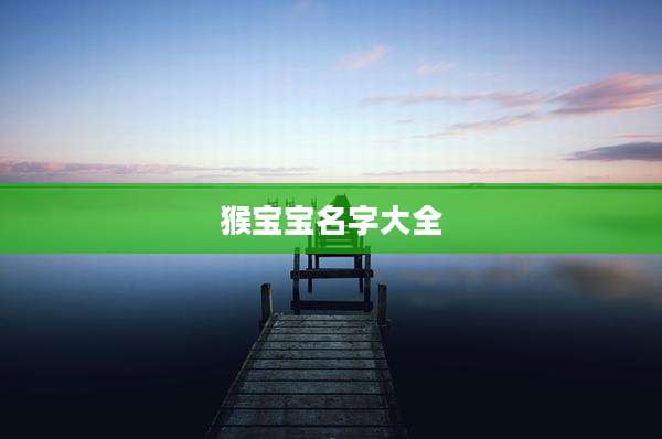 猴宝宝名字大全