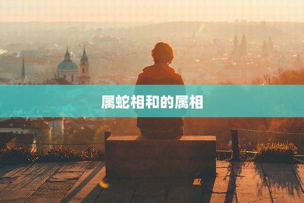 属蛇相和的属相
