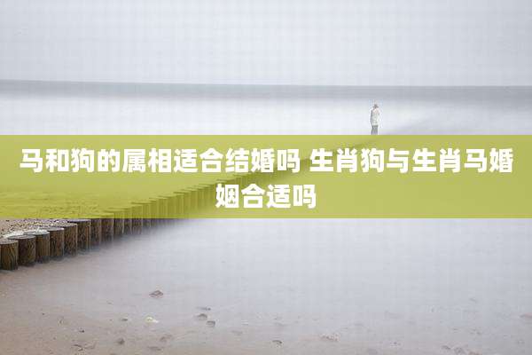 马和狗的属相适合结婚吗 生肖狗与生肖马婚姻合适吗