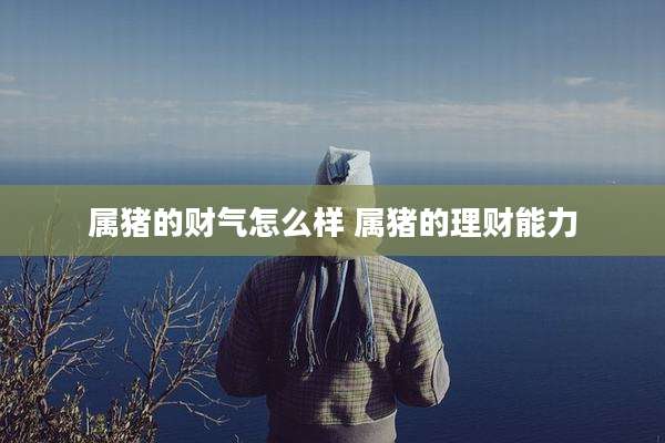 属猪的财气怎么样 属猪的理财能力