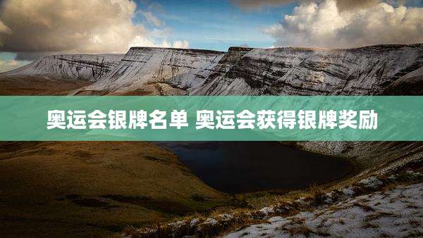 奥运会银牌名单 奥运会获得银牌奖励