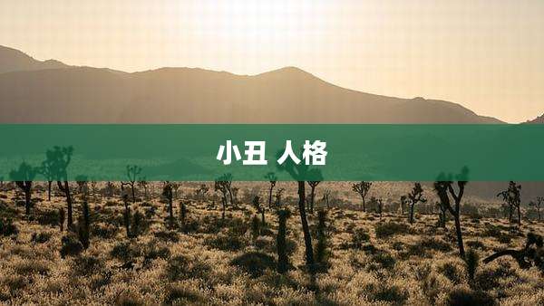 小丑 人格