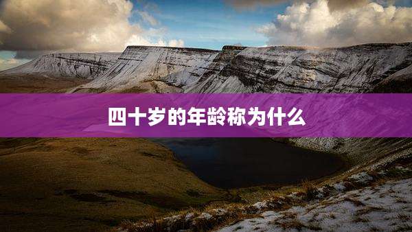四十岁的年龄称为什么