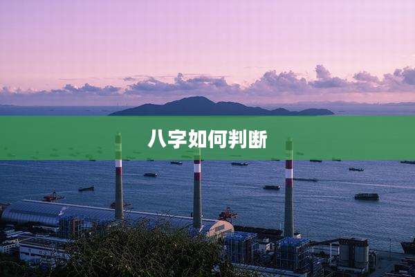 八字如何判断