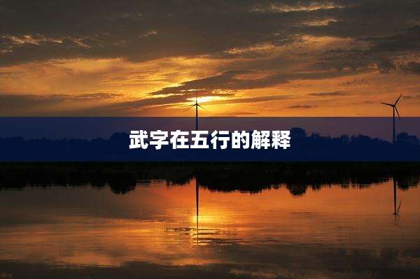 武字在五行的解释