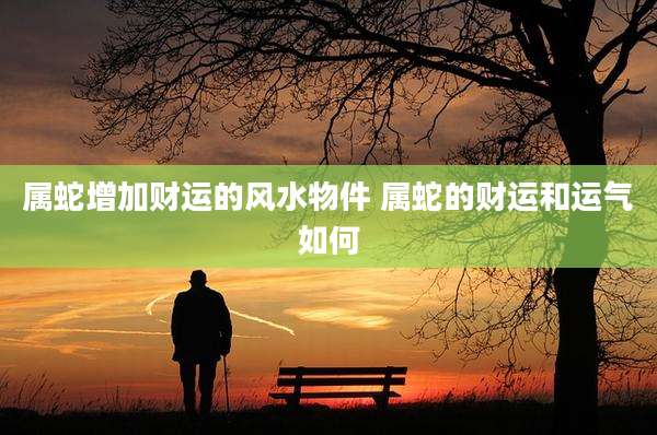 属蛇增加财运的风水物件 属蛇的财运和运气如何