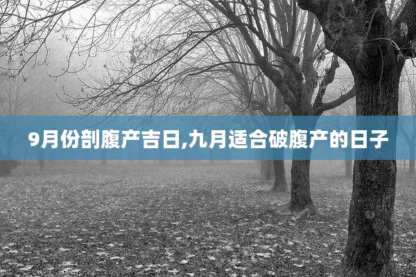 9月份剖腹产吉日,九月适合破腹产的日子