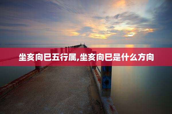 坐亥向巳五行属,坐亥向巳是什么方向