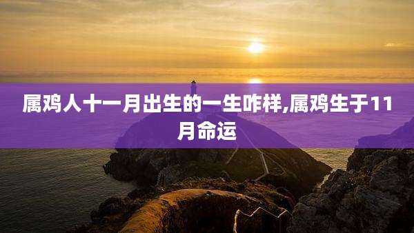 属鸡人十一月出生的一生咋样,属鸡生于11月命运