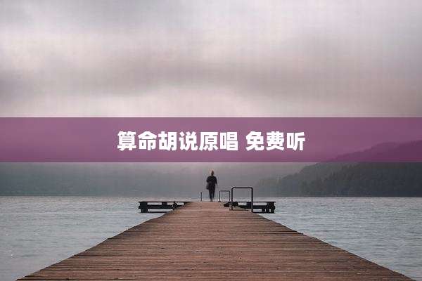 算命胡说原唱 免费听