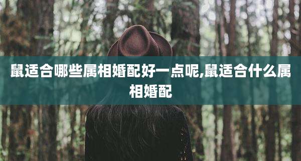 鼠适合哪些属相婚配好一点呢,鼠适合什么属相婚配