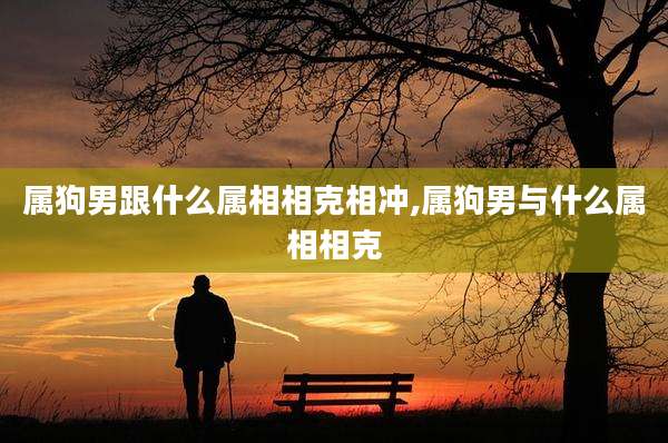 属狗男跟什么属相相克相冲,属狗男与什么属相相克