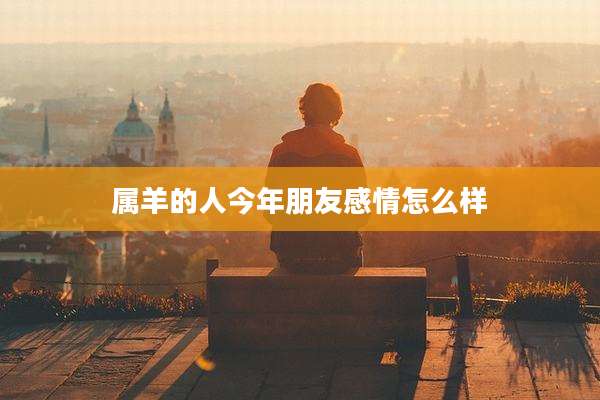 属羊的人今年朋友感情怎么样