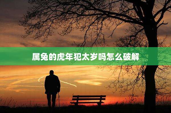 属兔的虎年犯太岁吗怎么破解
