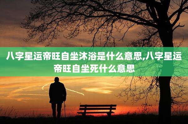 八字星运帝旺自坐沐浴是什么意思,八字星运帝旺自坐死什么意思